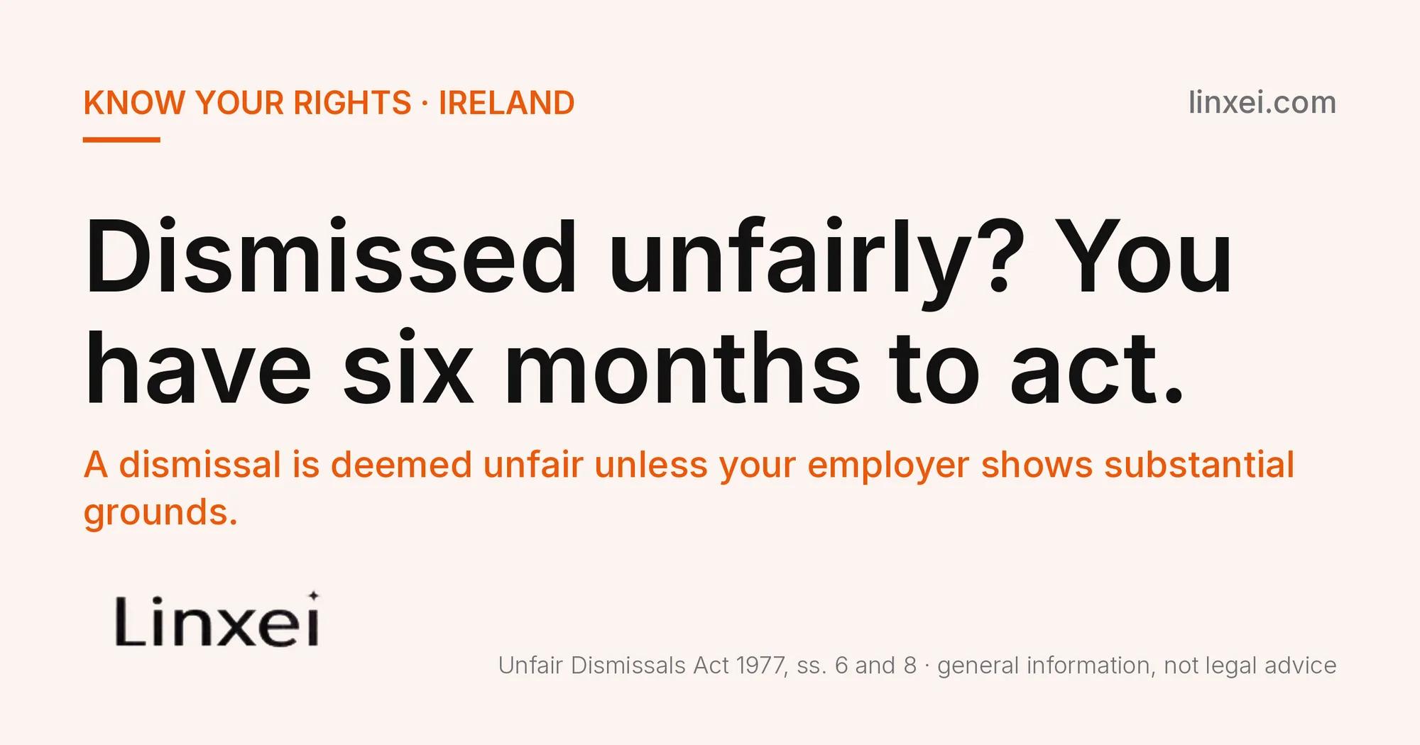 Unfair Dismissal Ireland